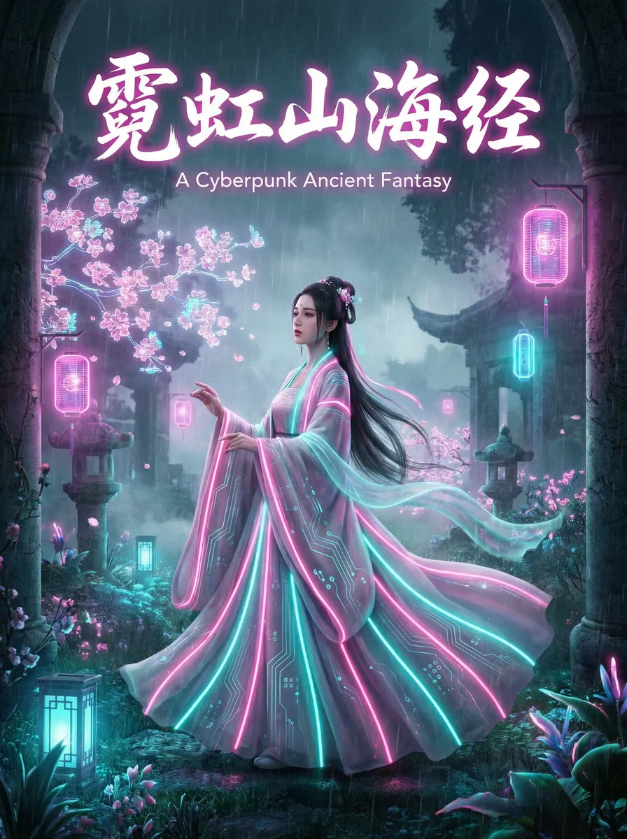 玉儿磁力 古风奇缘短剧 - 霓虹山海经海报